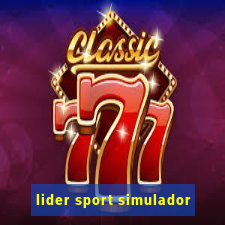 lider sport simulador